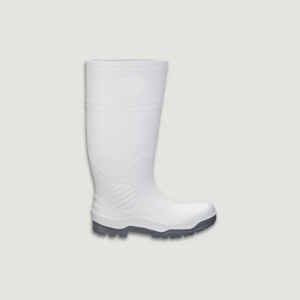 BOTA HULE JARDINERA BLANCA C/ GRIS DRYPRO