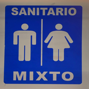 SEÑALAMIENTO LEYENDA "BAÑO MIXTO" TROVICEL