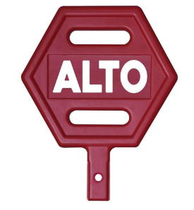PALETA VIAL DE ALTO PARA POSTE