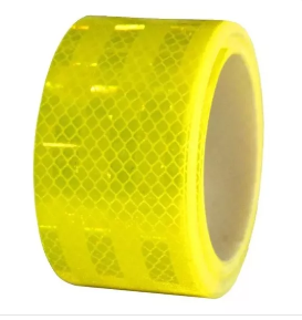 CINTA PUNTA DIAMANTE AMARILLO NEON (10 METROS)